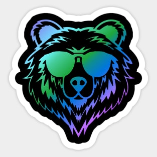 Prism Bear Cool Colors Sticker